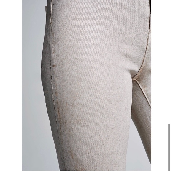 NEW L'AGENCE Margot High Waist Ankle Crop Glitter Coated Denim Skinny Jeans 30 - Picture 8 of 12